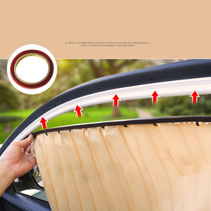 Parasol Universal para Coche, 4 Piezas, Protección Solar UV, Cortina de Privacidad Magnética, Parasol Lateral para Ventana de Coche - Product Image 2