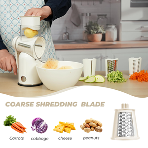 5 Adjustable Blades Tools Multi-function Manual <b>Drum</b> Nut Cheese Mandoline Cutter Fruit Rotary Vegetable Grater Chopper - Product Image 3
