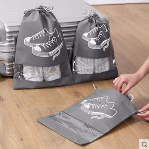 अनुकूलित लोगो नॉनबुने पुनः प्रयोज्य गैर बुना हुआ ड्रॉस्ट्रिंग उपहार बैग गैर-बुना जूता बैग - Product Image 4
