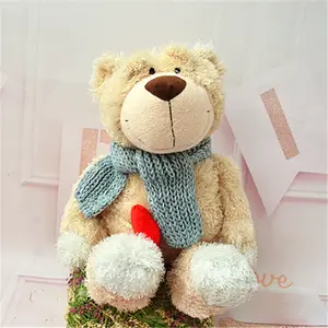 Greenmart אישית רך יושב חום טדי דוב בפלאש צעצוע רך נוח באיכות חום דוב בובת פרווה חמוד