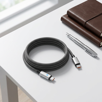 Câble USB-C de charge rapide 100W PD avec conducteur en cuivre pur et nylon pour téléphone, ordinateur portable, ordinateur