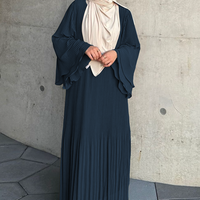 Vêtements musulmans traditionnels pour femmes, élégants et modestes, style Abaya brodé à la main, style Dubaï - Accessoire inclus