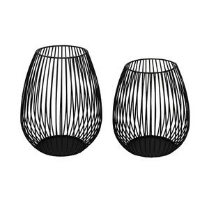 Lanterne noire chandelier Vintage fer bougie décoration romantique noël chandelier accessoires de tir - Product Image 3