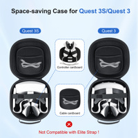 Boîte de rangement de voyage rigide et durable pour casque VR et accessoires Meta Quest 3/3S, étui de transport rigide de protection pour VR