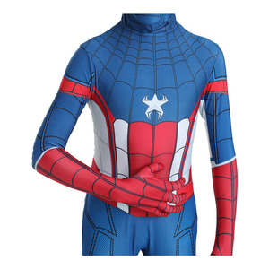 3T-4T Macacão Capitão Steve Rogers Traje de Halloween para Crianças Endgame Criança Traje Com Escudo Máscara - Product Image 6