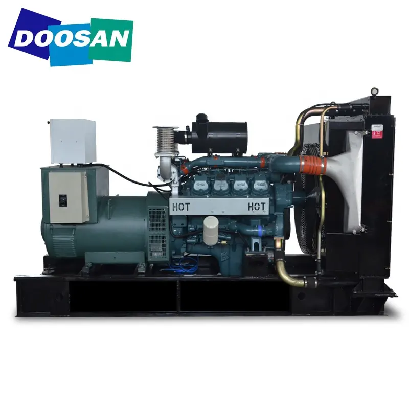 Für Jemen 200 KVA 160 kW Doosan Diesel-Stromerzeugung mit Motor P086TI 50 Hz 200 KVA 150 kW leiser Dieselgenerator