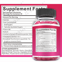 Julong OEM/ODM/OBM Gummies PMS Marque Privée Sans Sucre Vegan Équilibre Hormonal Gummies PMS pour Femmes