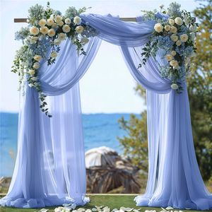 ผ้าม่านตกแต่งซุ้มงานแต่งงาน LANJO ผ้าตาข่ายเนื้อนุ่ม ขนาด 160x600 ซม. ผ้าม่านโปร่งแสง ไม่ยับ สำหรับตกแต่งพิธีในสวน - Product Image 3