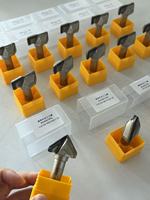 Fraise à rainurer en V à 90 degrés avec queue de 1/2 pouce, en carbure TCT, pour chanfreinage et travail du bois sur routeur CNC