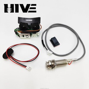 HIVE VT1 Black Acoustic Guitar Preamp Pickup Steel Piezo EQ Digital Equalizer System - Product Image 5