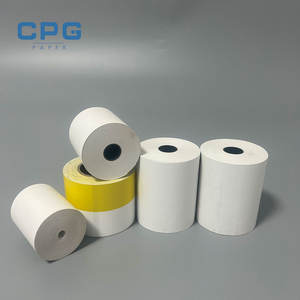 กระดาษม้วนความร้อนสีขาวคุณภาพสูง ขนาด 3 1/8 นิ้ว 55gsm 65gsm สำหรับเครื่อง ATM และธนาคาร ขายส่งราคาพิเศษ - Product Image 1