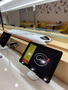 قطار توصيل طعام ذكي بحزام ناقل دوار مصنوع من الفولاذ المقاوم للصدأ - Product Image 3