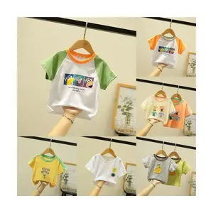 Children Clothing Tops 3-12 Years 100% Cotton Summer Kids Tees Cartoon Character Toddler Shirts Graphic Truck T-Shirt For Boys