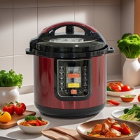 Haut de gamme entièrement automatique 6 litres double pot cuiseur à riz pression électrique intelligente capacité de 4-5 personnes pour un usage domestique pour