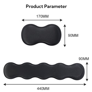 Customizable Soft Foam Rubber Base Ergonomic Keyboard and <b>Mouse</b> Wrist Rest Set for Office Typing Gaming - Product Image 2