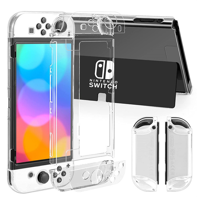 Hot Sale Anti Shock Hard PC Clear Transparent Protective Case Protector Shell for Nintendo Switch OLED