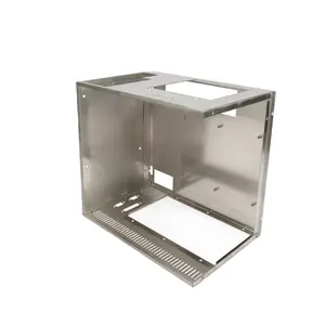 custom brass sheet metal fabrication aluminum case housing metal battery box precision cabinets chassis metal enclosure