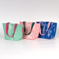 Sac tissé écologique personnalisé à bas prix, sac de shopping, sac tissé en PP avec poignées