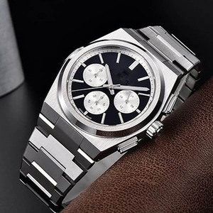 Montres chronographes multifonctions à quartz de 40 mm avec date, mouvement japonais VK63, étanches à 100 m, lumineuses, pour hommes - Product Image 6