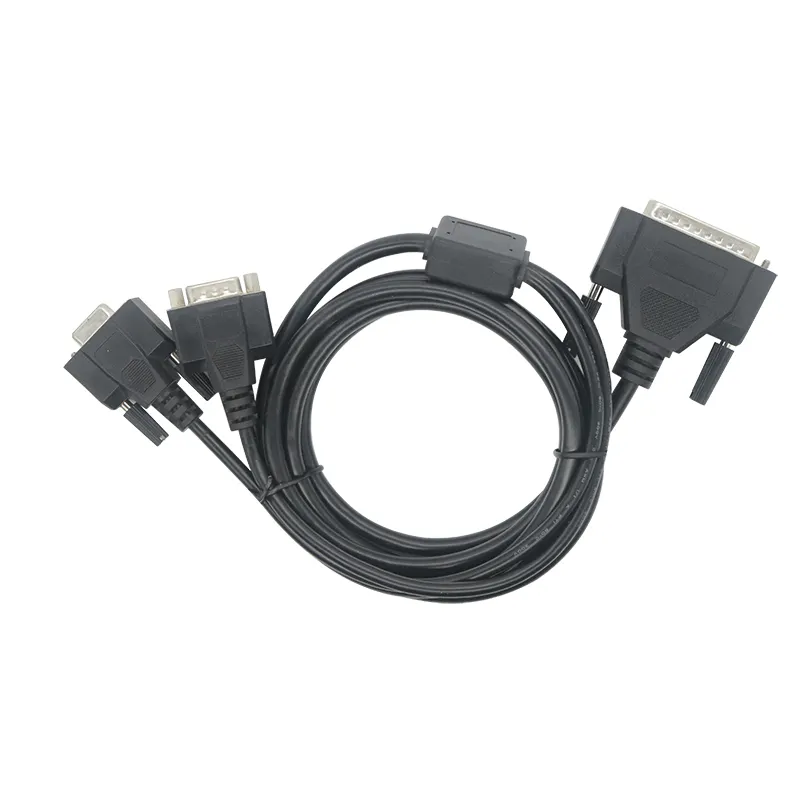 DB44pin To RS232 DB9 Serial Y Splitter Cable VGA Cable For Computer