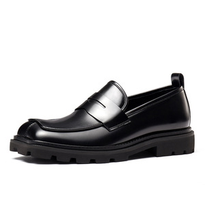 Chaussures décontractées en cuir de boeuf véritable avec soutien de la voûte plantaire et maille respirante, chaussures quotidiennes pour hommes, chaussures formelles - Product Image 3