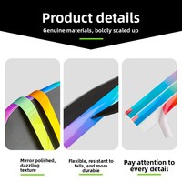 Bande de protection de bord pour raquette de pickleball à dégradé multicolore, design personnalisé original, anti-usure, vente en gros OEM