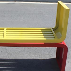 Nhà Máy Bán Hàng Trực Tiếp Giá Rẻ Đồ Nội Thất Ngoài Trời Ghế Kim Loại Backless Băng Ghế Không Thấm Nước Màu Sắc Tùy Chỉnh Công Viên Nóng Ghế Rộng - Product Image 2