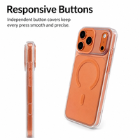 Coque de téléphone transparente magnétique C0521 pour iPhone 16 15 14 13 12 11 18 Pro Max 17 Air