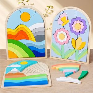 Rompecabezas de Girasol Colorido para Niños en Edad Preescolar, Decoración de Oficina, Juguete Educativo para Niños Pequeños - Product Image 1