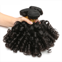 RUIMEI Dreadlock estensione dei capelli umani cuticola brasiliana allineata capelli mongoli rimbalzanti fasci di capelli ricci e frontali