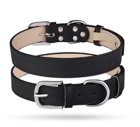 Colliers pour chien en cuir PU souple, boucle à dégagement rapide, pour chiens et chats de petite et moyenne taille, accessoires pour animaux de compagnie, classiques, confortables et réglables