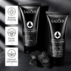 Masque nasal liquide noir SADOER au charbon de bambou, ingrédients naturels, hydrate la zone du nez, élimine les points noirs, convient à tous les types de peau - Product Image 3