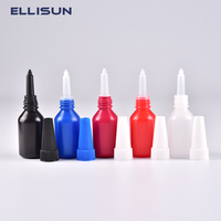 Colle UV, protection anti-UV, petite bouteille noire vide, colle inodore, bouteille avec buse de distribution, 10 ml