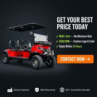 Carrito de Golf con Motor AC Patentado, 4 Asientos, 35 km/h, Suspensión MacPherson, Freno Hidráulico Doble, Vehículo Eléctrico Utilitario