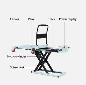 Nhiệm Vụ Nặng Nề Hàng Hóa Điện Tay Nâng Xe Đẩy Điện Thủy Lực Lift Scissor Lift Nền Tảng Bảng - Product Image 4