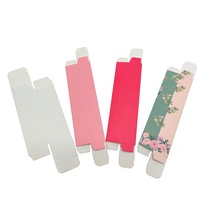 Boîtes personnalisées avec logo Emballage en papier transparent pour brillant à lèvres Crème pour les yeux Emballage cosmétique pour rouge à lèvres