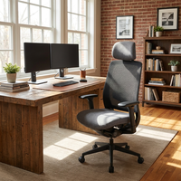 Chaise de bureau ergonomique ignifuge certifiée BIFMA avec mécanisme italien Donati et vérin à gaz coréen, personnalisable OEM, vente en gros