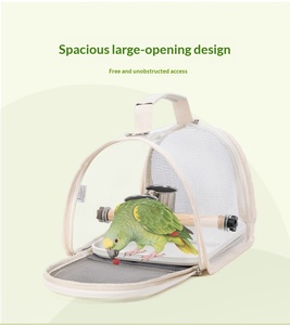 Custom Portable Bird Travel Carrier Bag Lightweight &amp; <strong>Secure</strong> <strong>Backpack</strong> for Parrots Pigeons and Small Pets to Outdoor Pet Supplies - Product Image 1