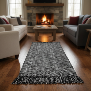 Tappeto Morbido e Confortevole Stile Boho Marrone Dubai Lavabile <span class=keywords><strong>in</strong></span> <span class=keywords><strong>Cotone</strong></span> Antiscivolo Adatto agli Animali Domestici Tappeto da Balcone Lavorato a Mano all'Uncinetto Turchia - Product Image 2