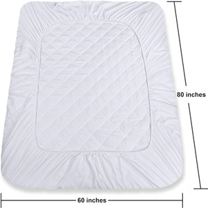 Bộ đồ giường chần được trang bị nệm Pad đàn hồi được trang bị máy có thể giặt nệm Topper OEM Kích thước nệm Protector Bìa - Product Image 4