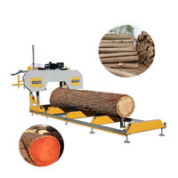 Xieli Machinery scies à bois machines bûches de coupe de bois scierie portable scierie Scierie à ruban avec moteur à essence