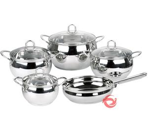 Juego de <span class=keywords><strong>Ollas</strong></span> de Acero Inoxidable de 12 Piezas con Logotipo Personalizado de Fábrica, Juego de Utensilios de Cocina - Product Image 1