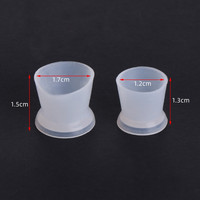 300 pièces, gobelets d'encre de tatouage en Silicone, taille moyenne, maquillage Permanent, Pigment, récipient jetable, accessoires de tatouage, support d'encre, tasse