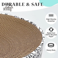 MEOW LOVE 2 en 1 : Griffoir et Nid Ovale pour Chat d'Intérieur, Lit pour Chat en Carton Ondulé, Protection pour Canapé, Tapis et Fauteuils