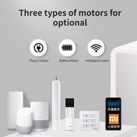 Rail de rideau intelligent Wi-Fi Tuya avec moteur électronique et télécommande Z-Wave