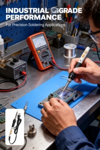 Fer à souder électrique HL908B avec réglage de température, interrupteur et voyant lumineux, noyau chauffant importé, outil de soudage - Product Image 3