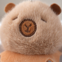 Breloques de sac à main pour campagne marketing, articles promotionnels, jouets porte-clés en peluche Kapi, crème glacée, Kawaii Capybara, animaux mignons