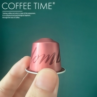 Capsule de café en aluminium à prix abordable capsule de café vide en aluminium jetable pour expresso matériau en aluminium de couleur personnalisée