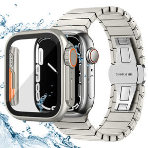 Boîtier de protection PC étanche avec verre trempé pour Apple Watch 45mm apparence mise à niveau vers Apple Watch Ultra 49mm - Product Image 3