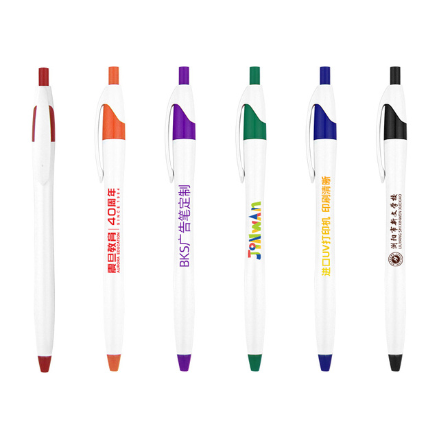 BKS Hot Sell 1.0mm Body Feels Comfortable to Hold Writing Smoothly Continuous Plastic Ballpoint Pen